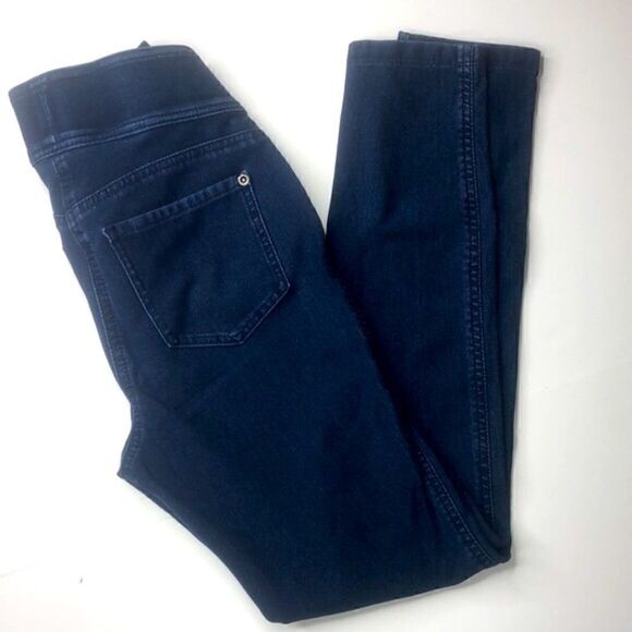 ALIA Dark Wash Jean Jeggings / Legging / Pant, 3-Pocket, Size (S) - Picture 3 of 10
